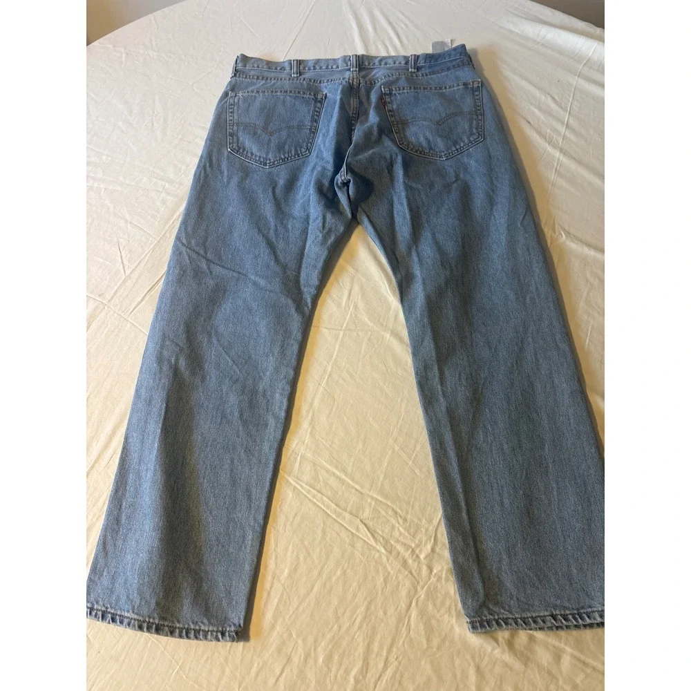 Levi's‎ 505 Regular Fit Jeans Mens 38x30 Blue Excellent Straight Leg Denim